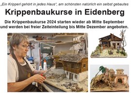 Krippenbaukurs in der Gemeinde Eidenberg