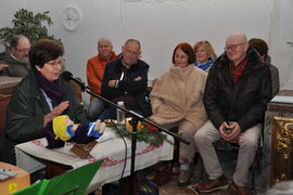 Hannelore Wernitznig im November 2022 bei der Adventeinstimmung in der Hl.Geist Kirche in Mauerkirchen