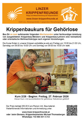 Krippenbaukurs für Gehörlose