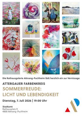 Plakat Ausstellung Attergauer Farbenkreis