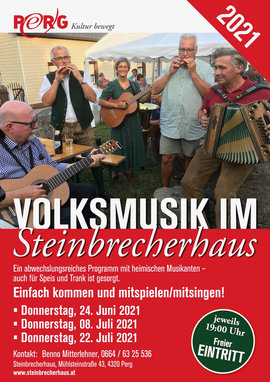 Volksmusikabend beim Steinbrecherhaus
