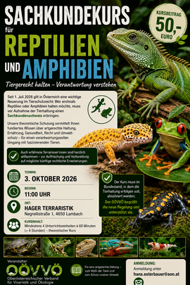 Sachkundekurs Reptilien und Amphibien