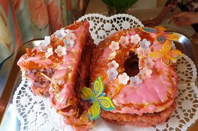 Torte in Zahlen gebacken