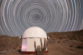 Strichspur am südlichen Himmelspol