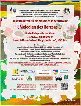 „MELODIEN DES HERZENS...&quot; – Benefizkonzert für die Menschen in der Ukraine